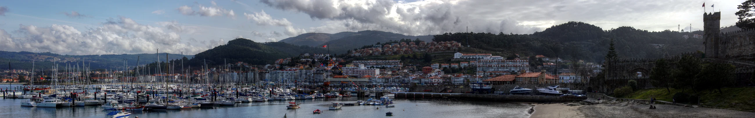 Panorámica de Baiona desde Monterreal