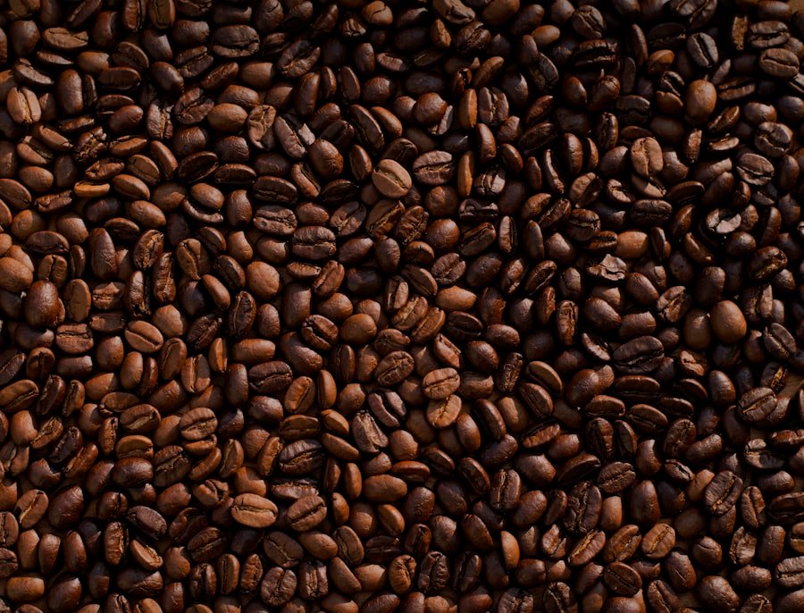 Granos de café tostado